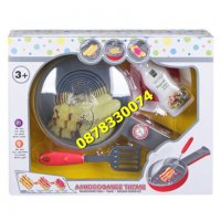 Детски комплект реалистичен тиган с аксесоари, снимка 3 - Образователни игри - 31867170