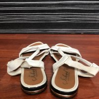 Дамски бели сандали от естествена кожа Sikel , снимка 2 - Сандали - 31873950