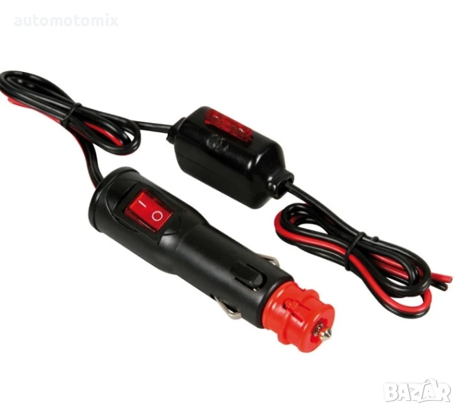 Гнездо за запалка, Удължител за запалка с 1 метър кабел 12/24V - 74047, снимка 1