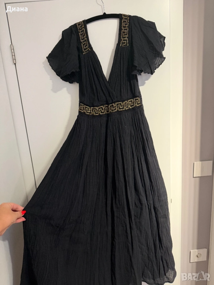 Черна дълга рокля, снимка 1