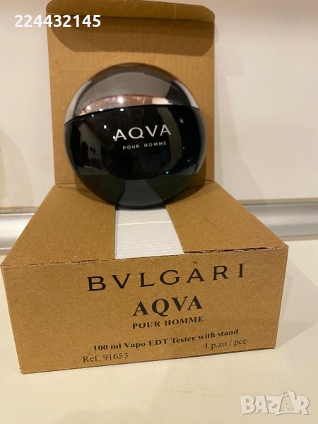 bvlgari aqva pour homme 100 ml EDP Tester , снимка 1