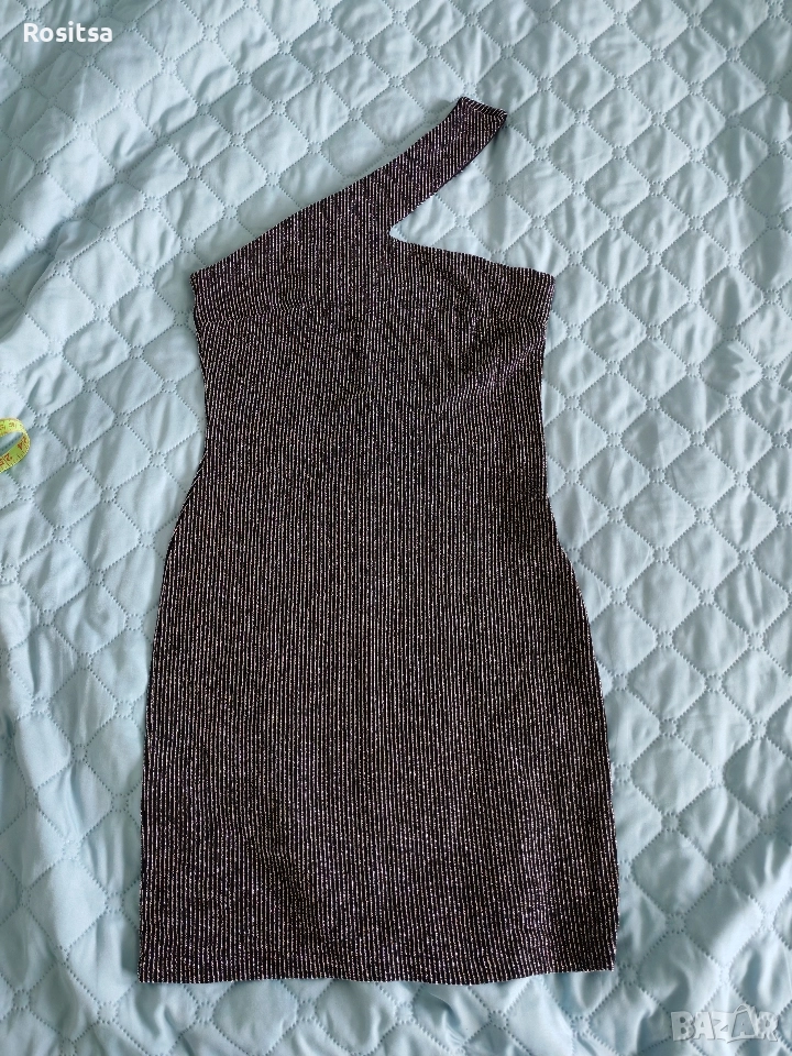 Празнична рокля със сребърни нишки, снимка 1