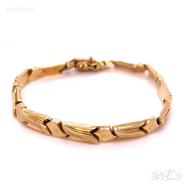 Златна мъжка гривна 11,33гр. 20,0см. 14кр. проба:585 модел:30546-1, снимка 1