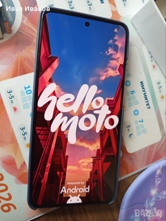 Motorola g86 pantone spellbound, Dual SIM, 256GB, 8 GB RAM, 5G (dark blue), снимка 1