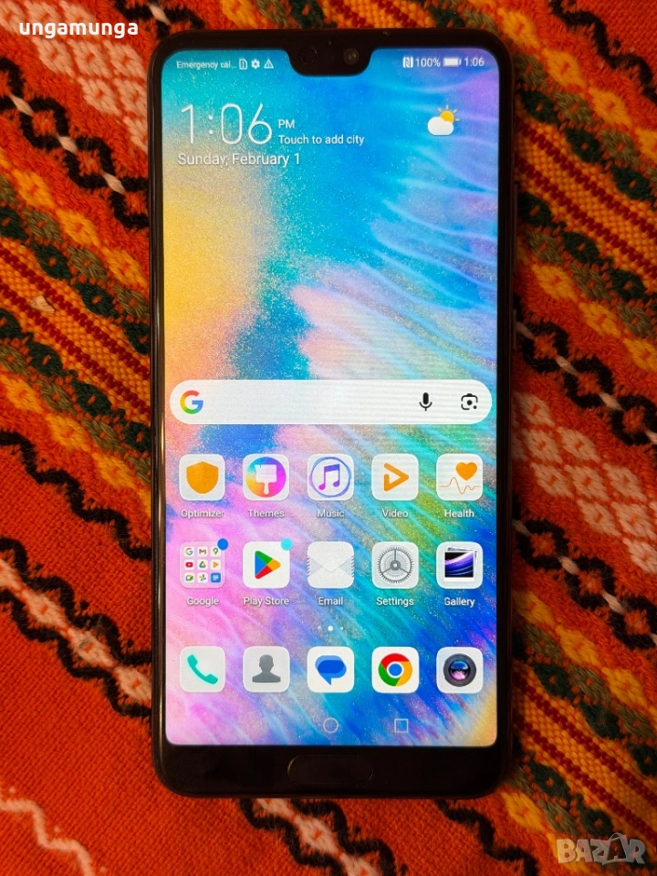 Много запазен телефон Huawei P20, снимка 1