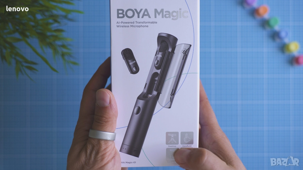 Boya Magic 01 Безжичен микрофон за камера или смартфон, снимка 1