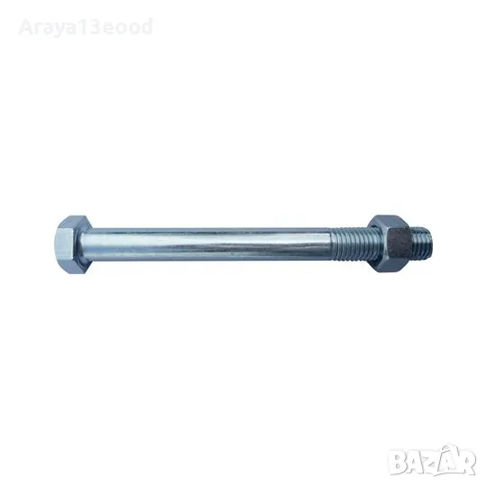 DIN 601 стомана 4.6 / 4.8 поцинкована M 10x180 - шестостенни винтове с шестостенна гайка, снимка 1