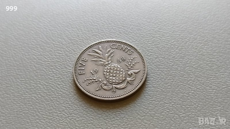 5 цента 1968 Бахами - Бахамски острови, снимка 1