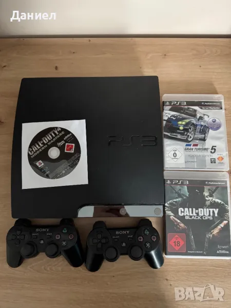 PS3 с 2 контролера, снимка 1