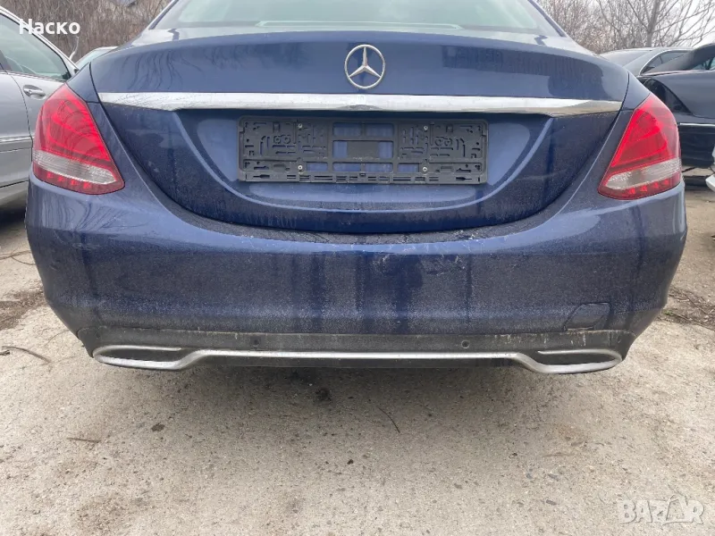 Задна броня за Mercedes W205 C class седан 2014-2018, снимка 1