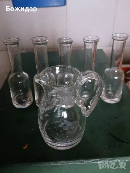 Шишенца за Ракия. 5бр+ каничка., снимка 1