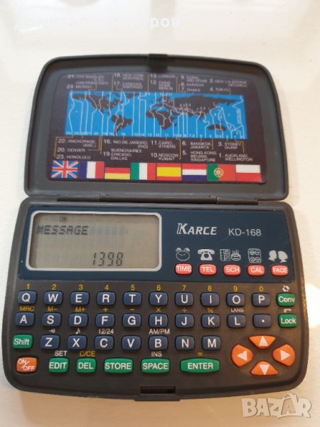 Karce Electronic Databank Kd-168 Vintage Retro Boxed+подарък нова батерия, снимка 1