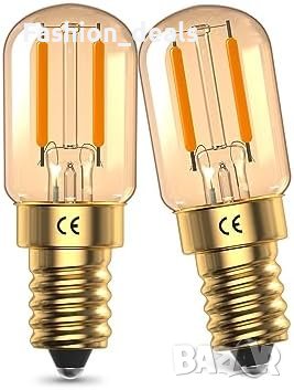 Нови 2 броя DoRight 1W E14 LED Винтидж Амбър Крушка, Топла Светлина , снимка 1