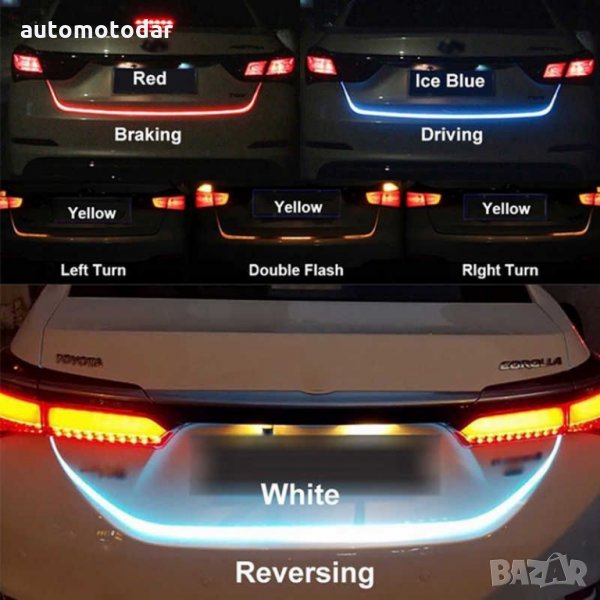 LED ЛЕНТА ЗА БАГАЖНИК - МИГАЧИ , СТОП , АВАРИЙНИ , СВЕТЛИНИ ЗА ЗАДНА СКОРОСТ, снимка 1