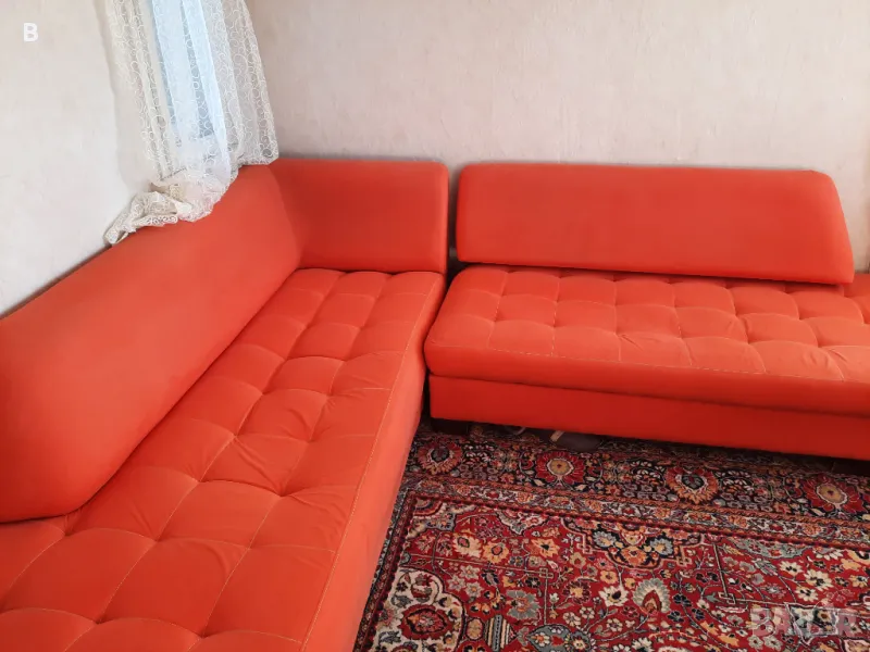 Разтегателен ъглов диван в добро състояние, снимка 1