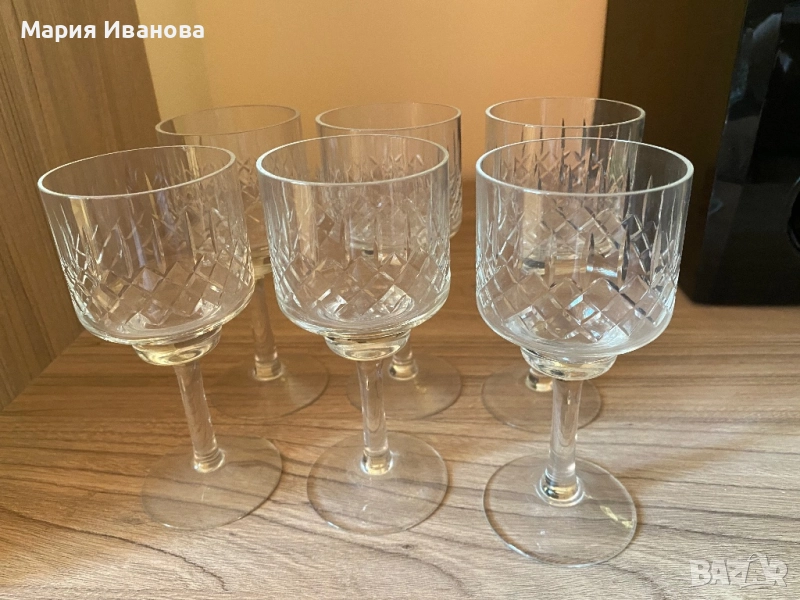 Кристални чаши за вино, снимка 1