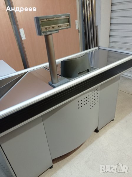 Каса за магазин / Касово място/ с вграден баркод скенер Магелан 8402 и везна Бизерба, снимка 1