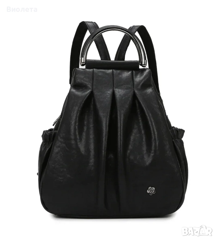 Стилна дамска кожена раница Angélica Backpack, снимка 1