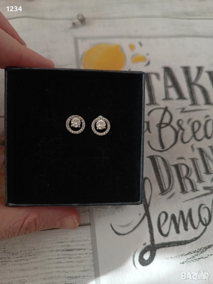 дамски сребърни обеци различни видове , снимка 1