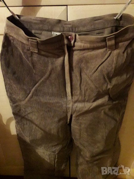 Дамски кафяв панталон рипсено кадифе, снимка 1