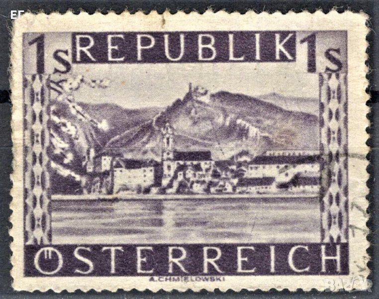Австрия, 1947 г. - клеймована марка, част от серия, 1*3, снимка 1