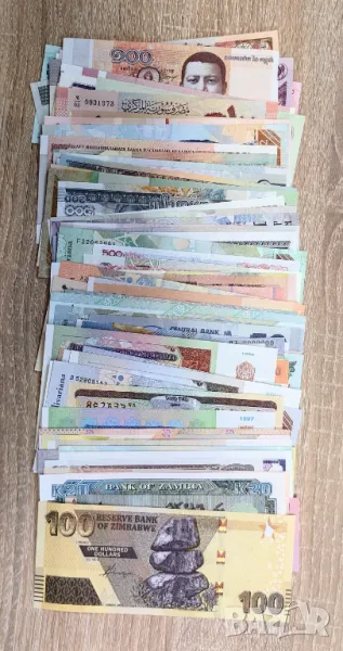 Колекция от 103 броя банкноти UNC - без повтарящи се, снимка 1