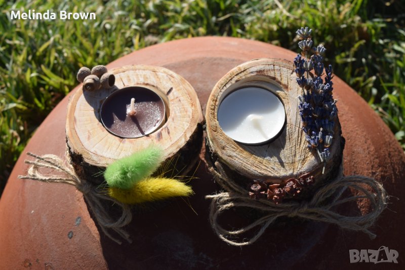 Свещничета от дърво , снимка 1