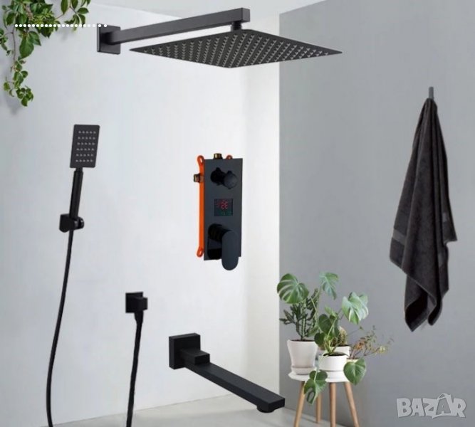 Душ за вграждане с дисплей  30х30, снимка 1