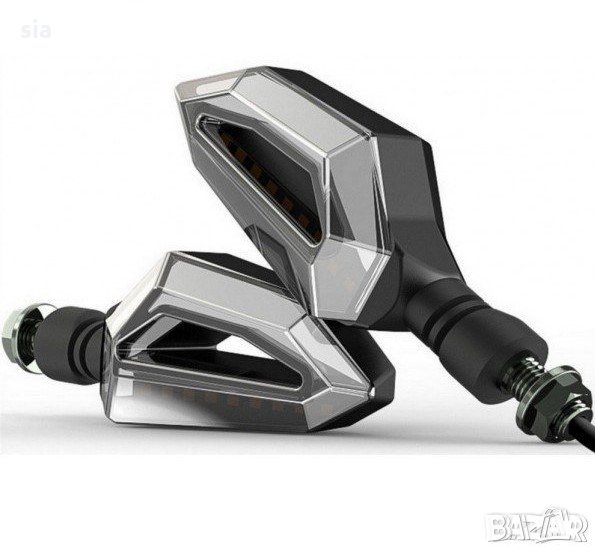 Диодни LED мигачи и дневни светлини за мотор, скутер, снимка 1