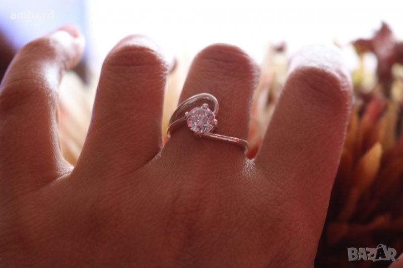 Стилен  сребърен пръстен модел R091, снимка 1