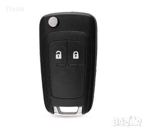 Кутийка за ключ с 2 и 3 бутона с ненарязано перо за шевролет, снимка 1