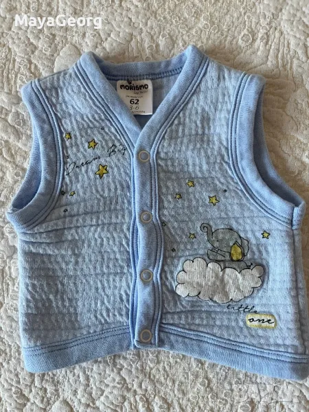 Бебешко памучно елече 62 размер, снимка 1