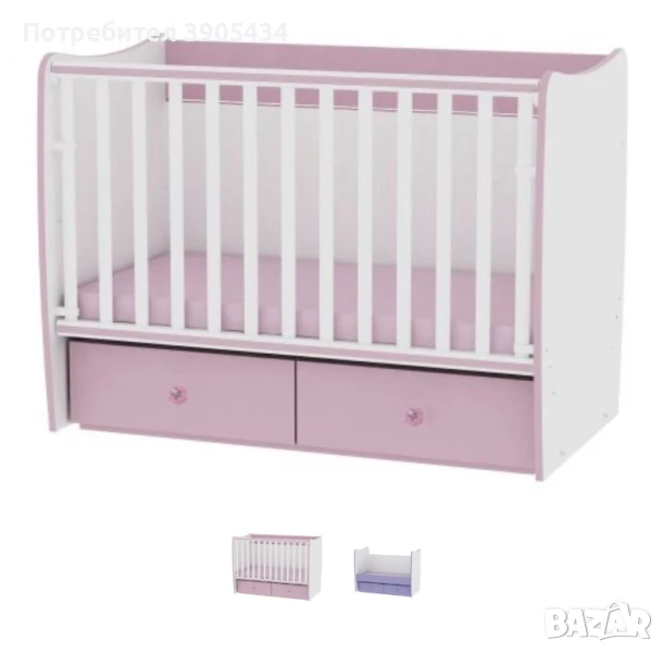 Легло с люлеещ механизъм+ дебел матрак, снимка 1