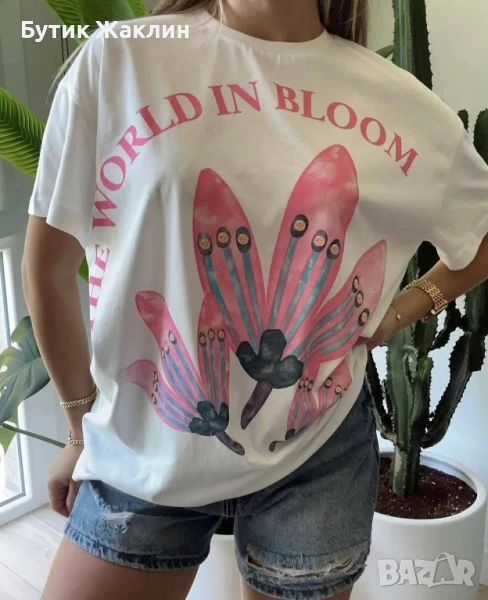 Дамска тениска овърсайз , снимка 1