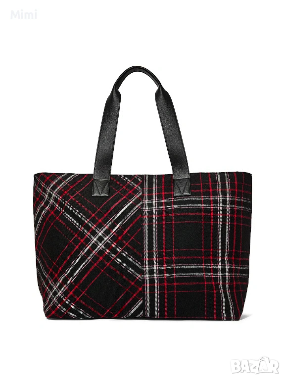 Victoria's Secret оригинална голяма червена/ черна чанта, снимка 1