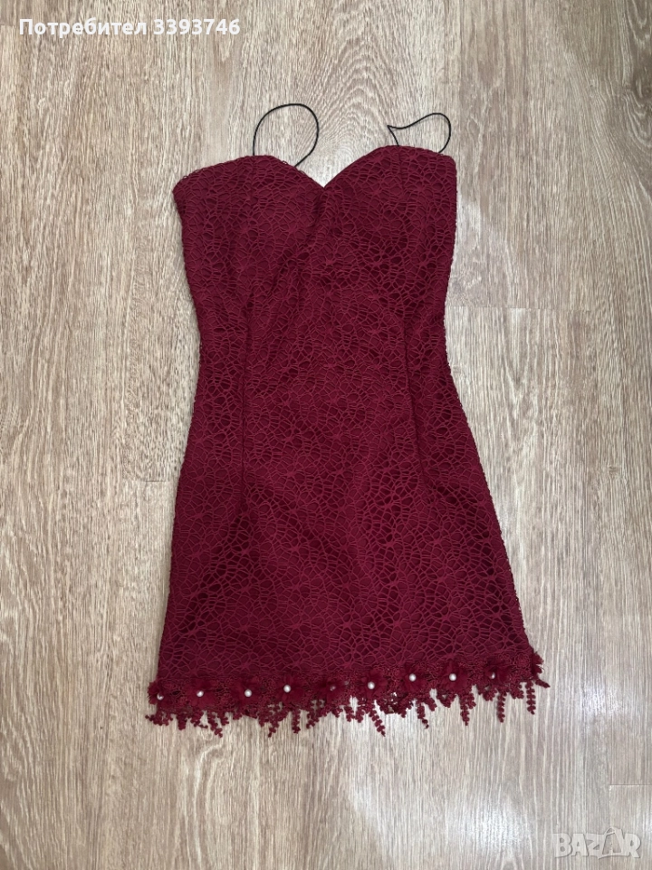 Червена къса рокля , снимка 1