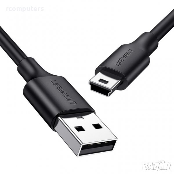 Кабел UGREEN USB 2.0- mini USB 2.0     0.5M, снимка 1