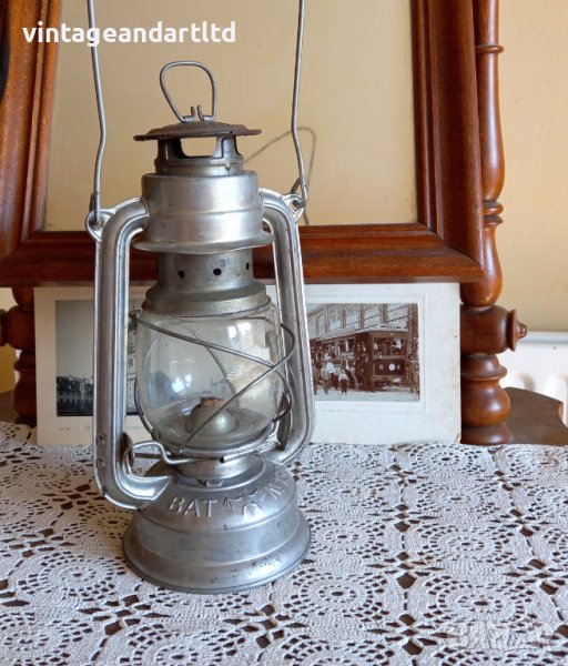 Колекционерска лапма, фенер, Bat 158, газена лампа, снимка 1