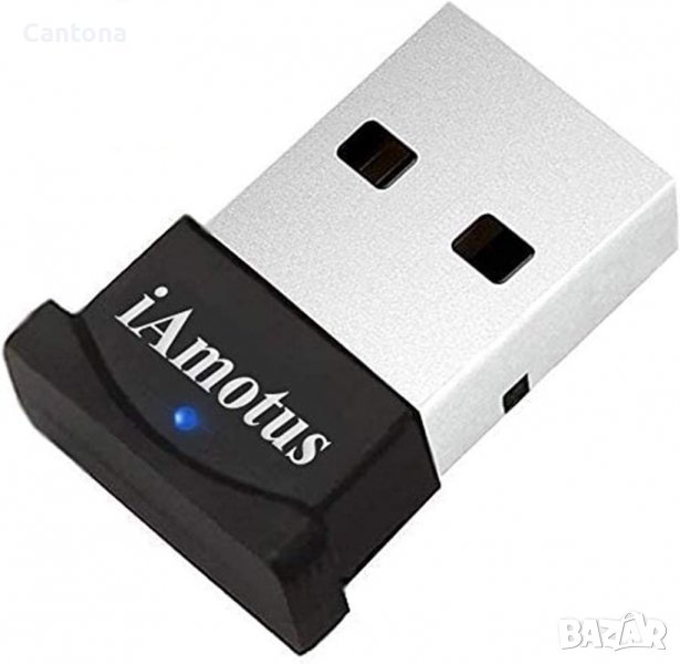iAmotus® Bluetooth USB адаптер 4.0 + EDR USB донгъл, ниска консумация на енергия, снимка 1