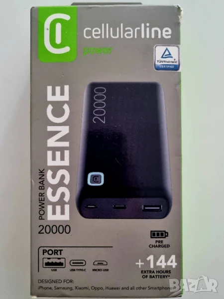 Външна батерия Cellularline ESSENCE ENTRY 20000 mAh, снимка 1