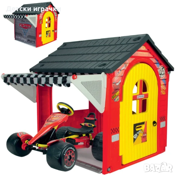 Детска къща за игра Garage Cars 3 - Injusa, Колите3, снимка 1