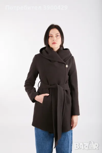 Дамско Палто Dacota coat - Шоколад, снимка 1