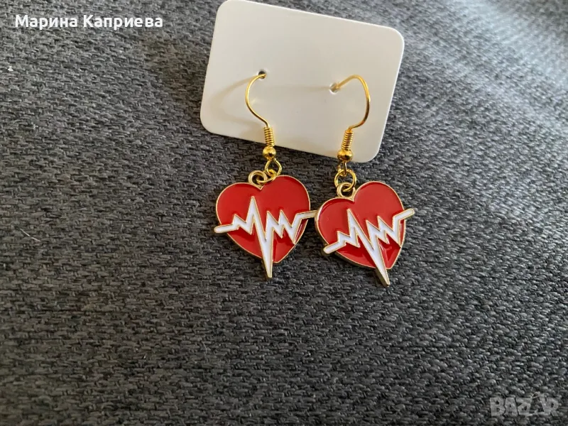 Обеци, символичен подарък за медицински работник /С-64/, снимка 1