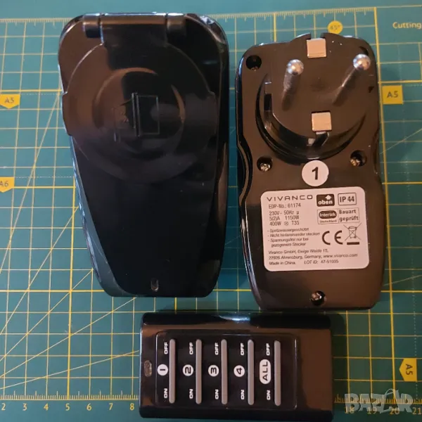 Дистанционно управляеми противовлажни 2 контакта с дистанционно , снимка 1