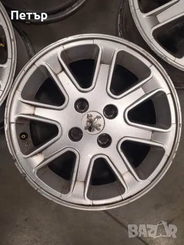 ОРИГИНАЛНИ АЛУМИНИЕВИ ДЖАНТИ- ПЕЖО -4х108х65-16цола, снимка 2 - Гуми и джанти - 47814744