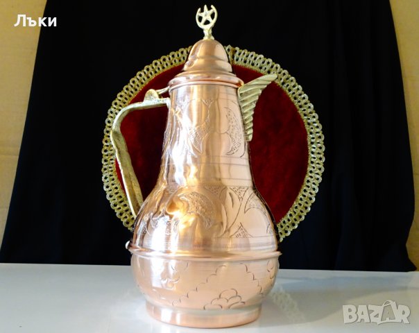 Старинна медна кана,релеф,ислям. , снимка 11 - Антикварни и старинни предмети - 39553176