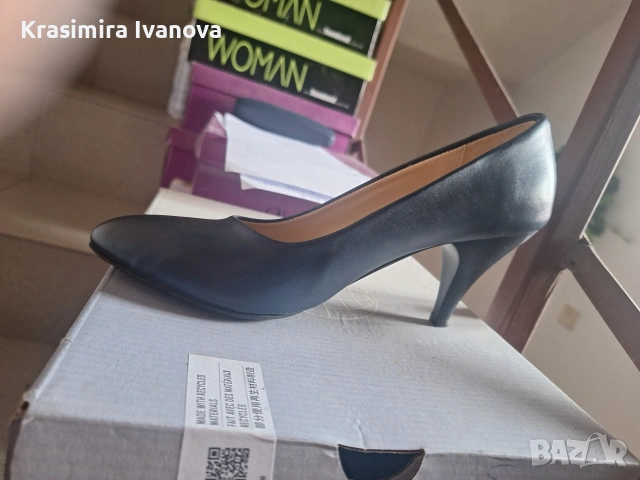 нови обувки Мегияс от еко кожа на среден ток,стилни и удобни , снимка 3 - Дамски ежедневни обувки - 54160972