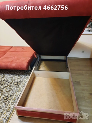 Ъглов диван с две ракли и функция за сън, снимка 6 - Дивани и мека мебел - 52566539