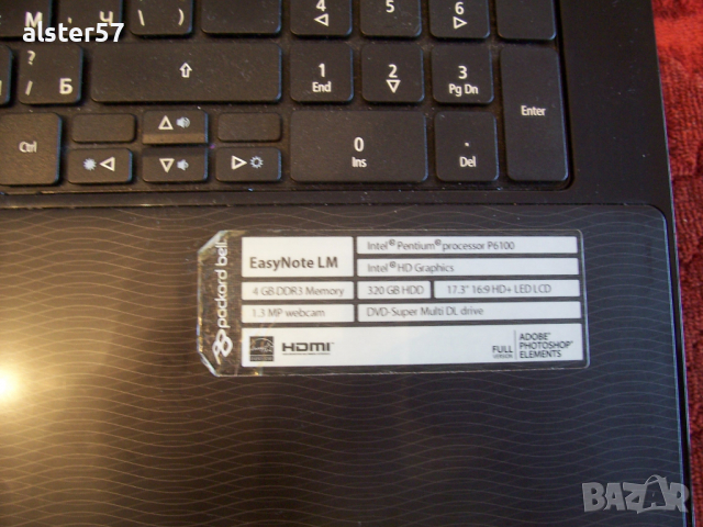 Packard Bell EaseNote LM85-GU ,model MS2290 на части                                      , снимка 4 - Части за лаптопи - 36502327