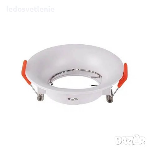 GU10 Корпус Луна Кръг Черен или Бял цвят